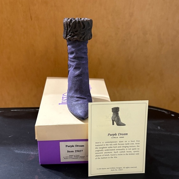 Just The Right Shoe Purple Ankle Boots - Picture 4 of 5